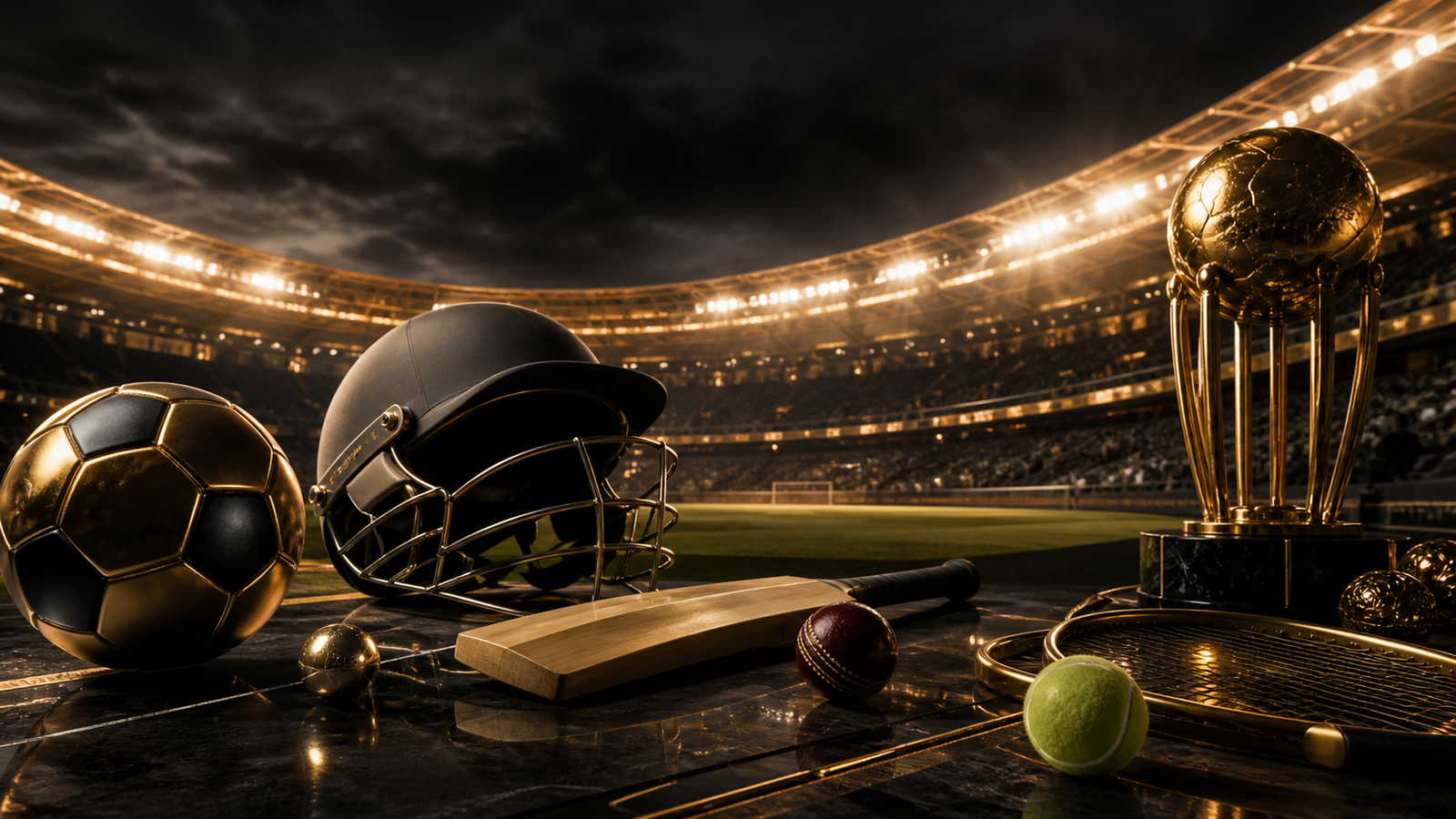 Premium multi-sport and corporate hero visual